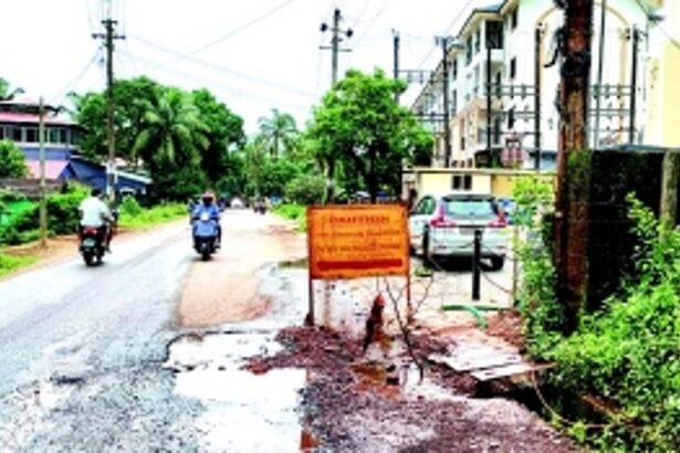 Incomplete underground cabling job