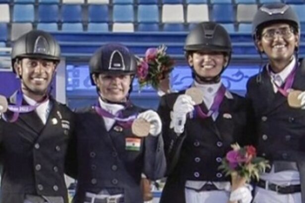 India Secures Historic Gold Medal in Equestrian at Asian Games after 41 years
