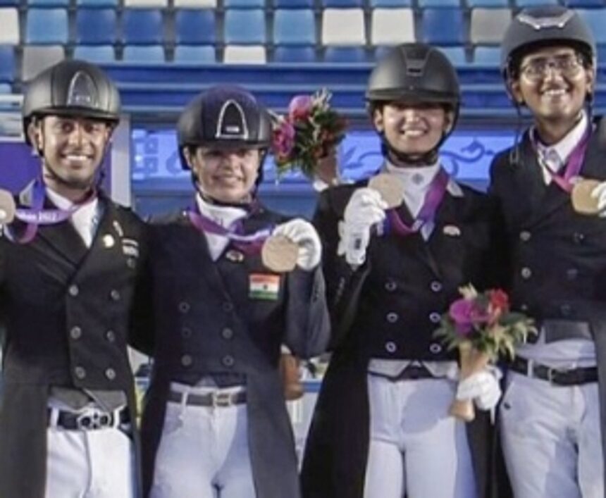 India Secures Historic Gold Medal in Equestrian at Asian Games after 41 years