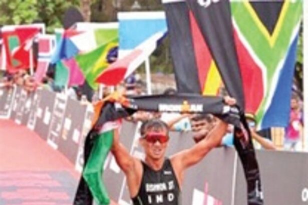Indian Army's Bishworjit wins IRONMAN 70.3 Goa