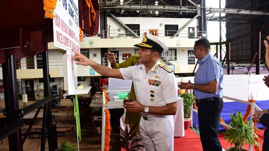 Indian Navy’s NGOPV Project Accelerates as Fourth Ship’s Keel is Set Down at GSL 1 Indian Navy’s NGOPV Project Accelerates as Fourth Ship’s Keel is Set Down at GSL