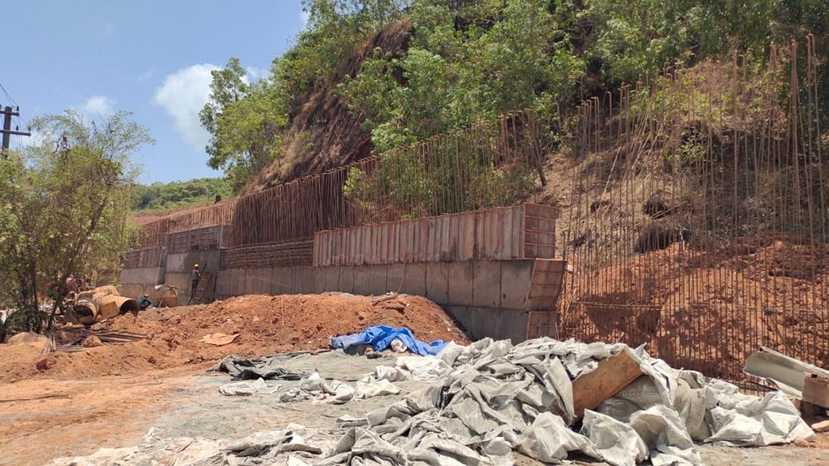Indian Railways Construct Retaining Wall at Hollant After Public Outcry