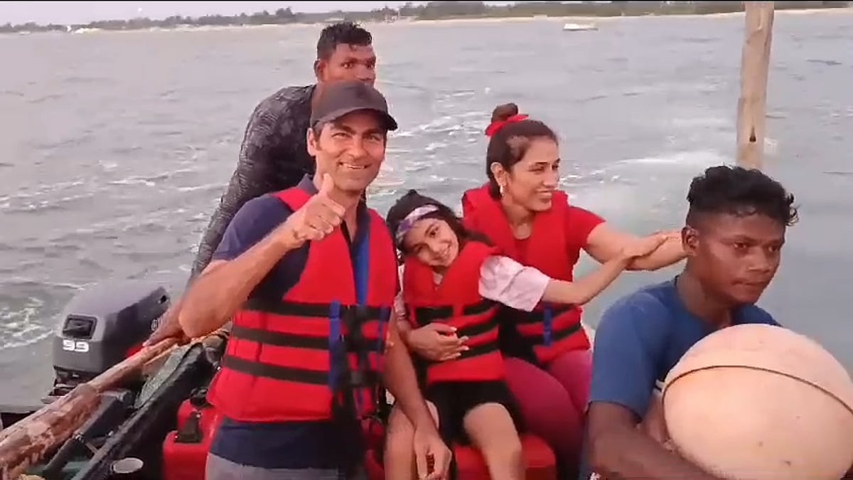 Indian cricketer Mohammad Kaif and family experience fishing with Pele at Benaulim