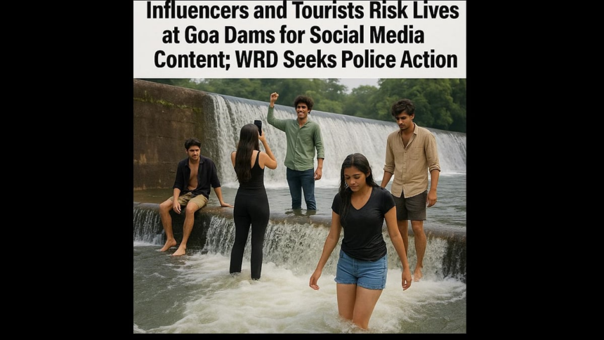 Influencers and Tourists Risk Lives at Goa Dams for Social Media Content; WRD Seeks Police Action 1 Influencers and Tourists Risk Lives at Goa Dams for Social Media Content; WRD Seeks Police Action