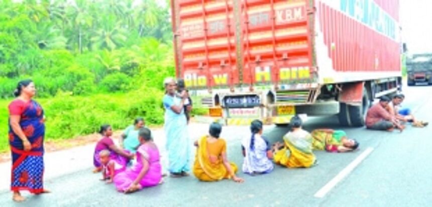 Irate Verna villagers take to streets, block portion of NH17