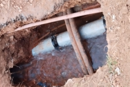 Irresponsible administration: Lakhs of liters of water are being wasted