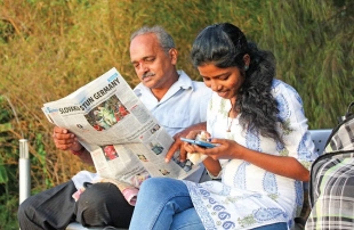 Is the smartphone the newspaper?