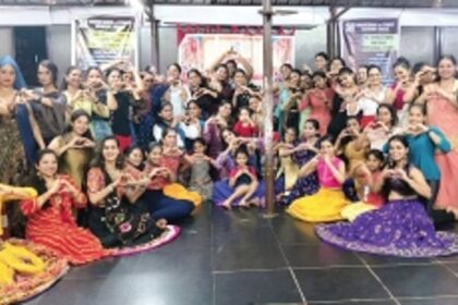 It takes two sticks to dance Dandiya