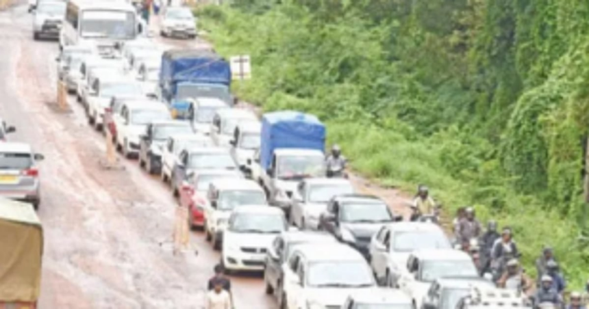 It’s back to what it once was:  Margao is choking with traffic