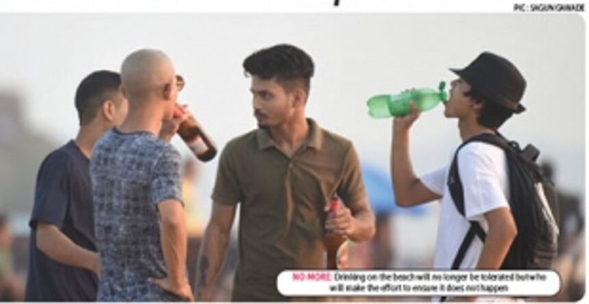 It's fine to impose 10k for beach drinking bit who will.impose it?