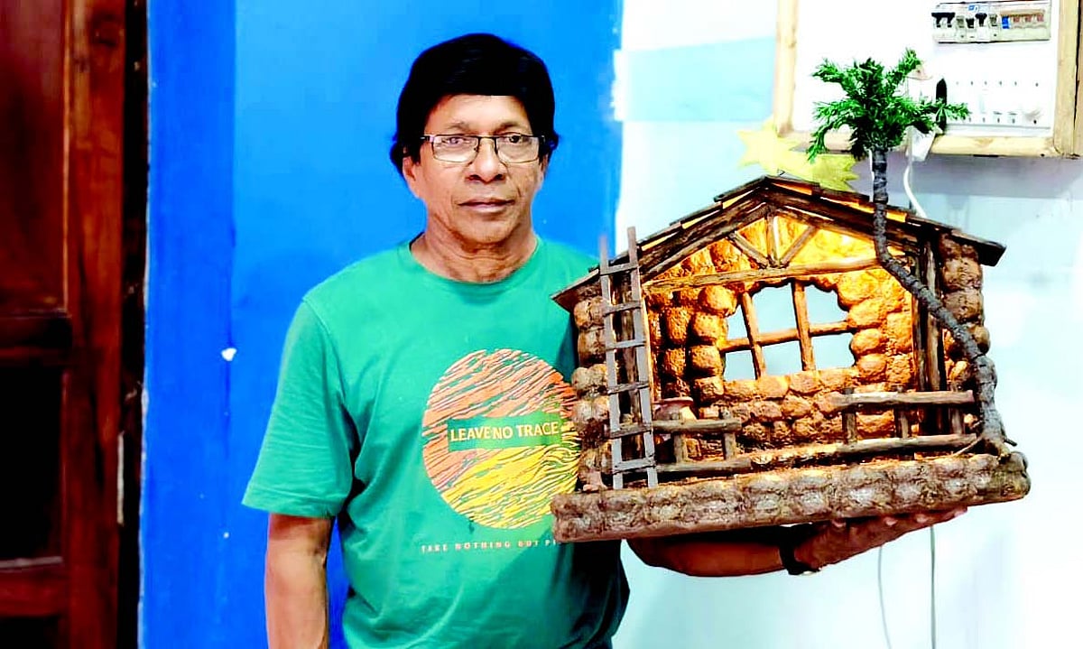 Jacinto Sequeira’s wooden cribs make for a delightful nativity scene
