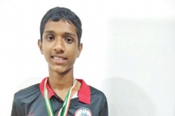 Jay Kunkolkar creates new meet record  at State Athletics Championship