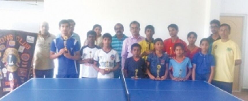 Jimu, Kishan excel in table tennis tournament