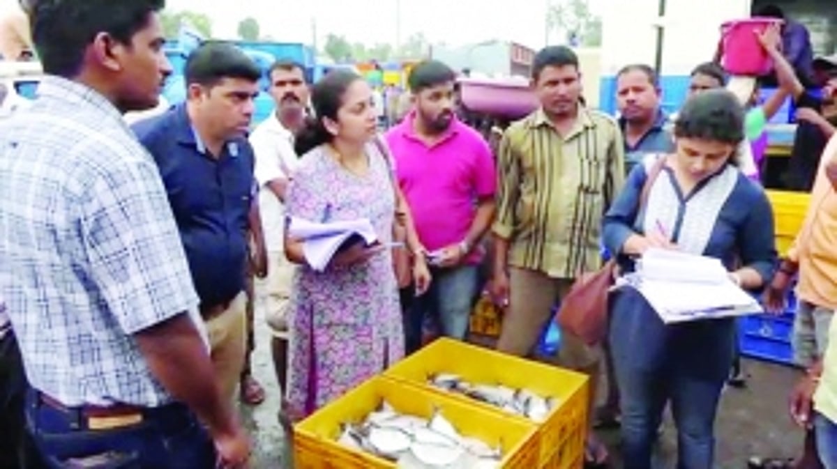 Joint inspection of Margao wholesale fish market