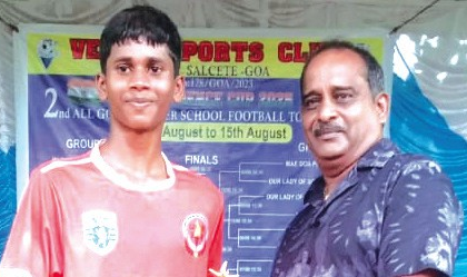 Joydan Colaco Fires Marina English HS to Victory as Fr Agnel and Our Lady of Rosary Advance in 2nd All Goa U-17 Inter-School Football Tournament