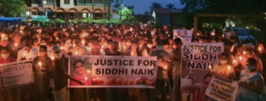 #JusticeForSiddhiNaik, Candle Light protest continues