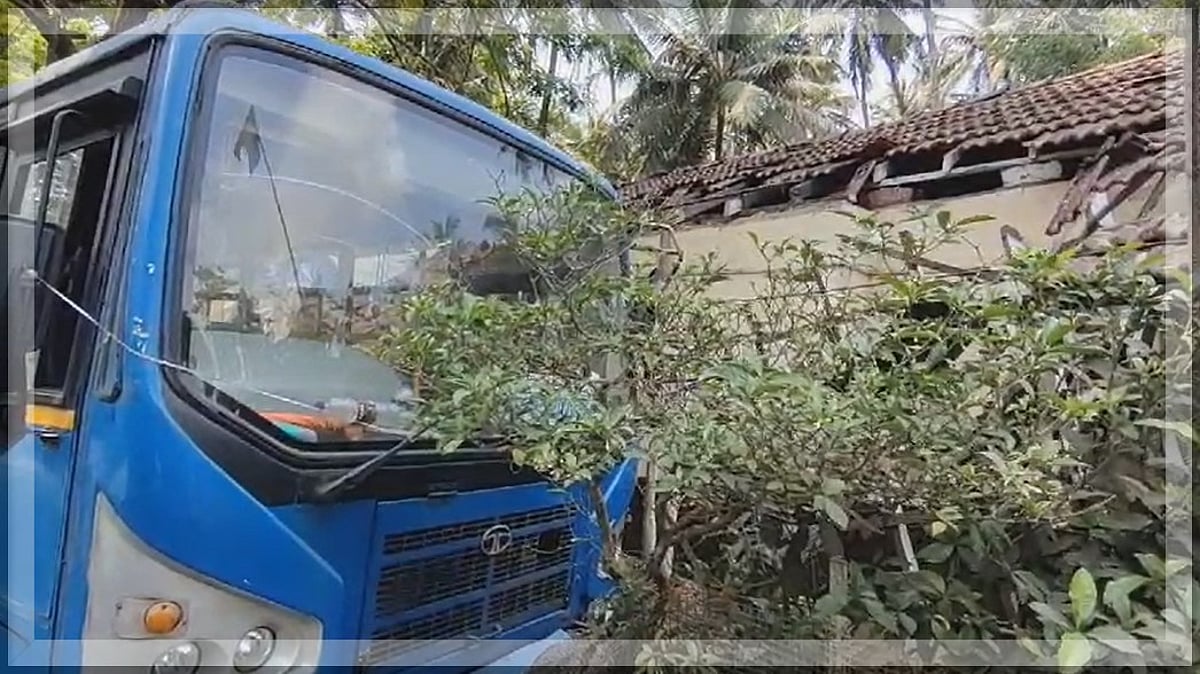 KTC Bus Crashes into House in Chicalim, No Injuries Reported, Investigation Underway