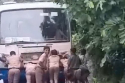 KTC Driver Faces Action After School Children Made to Push Stalled Bus in Nuvem