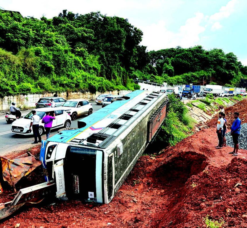 KTC bus overturns in Chimbel, swings focus back on safety issues 1 KTC bus overturns in Chimbel, swings focus back on safety issues