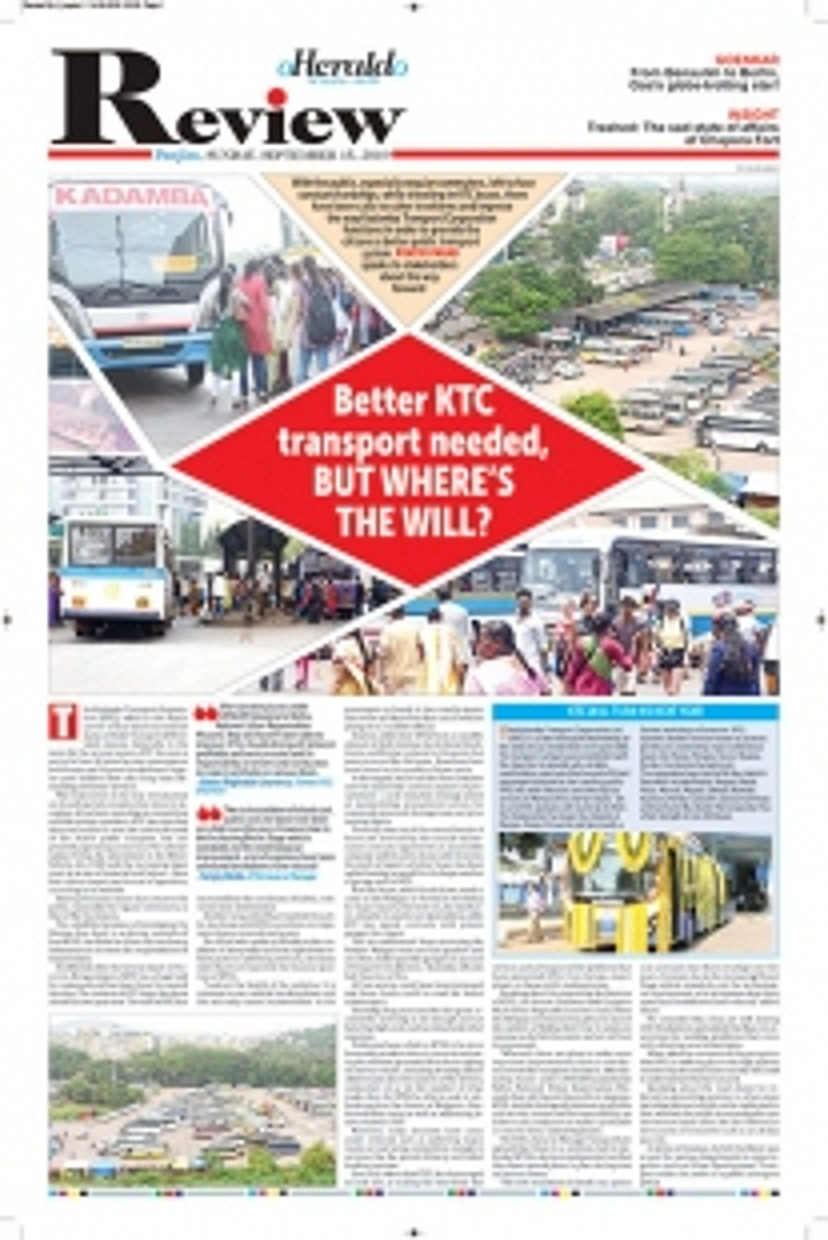 KTC starts Margao bus stand repair work