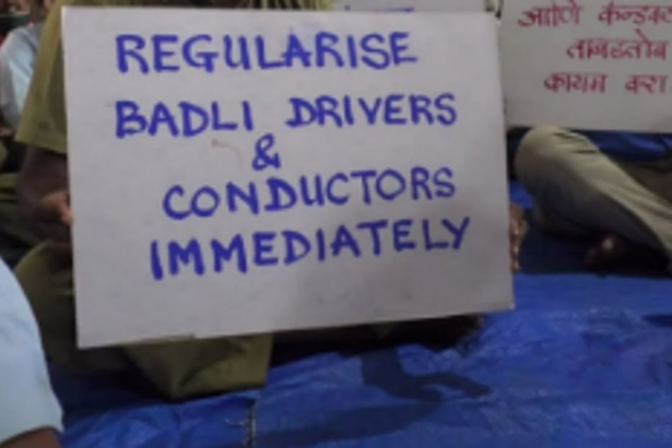 KTC’s badli drivers, conductors for  service regularisation