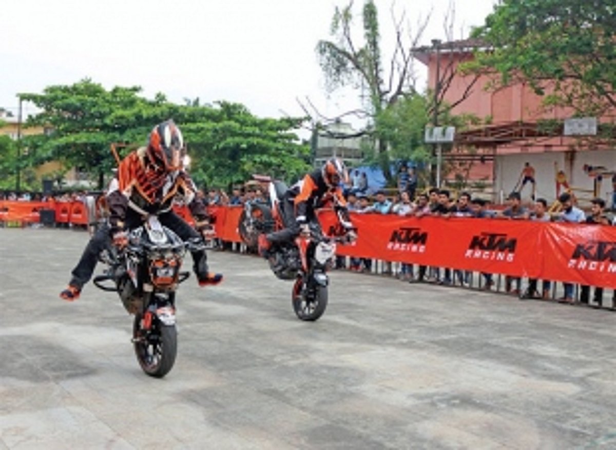 KTM organises a spectacular stunt show in Goa