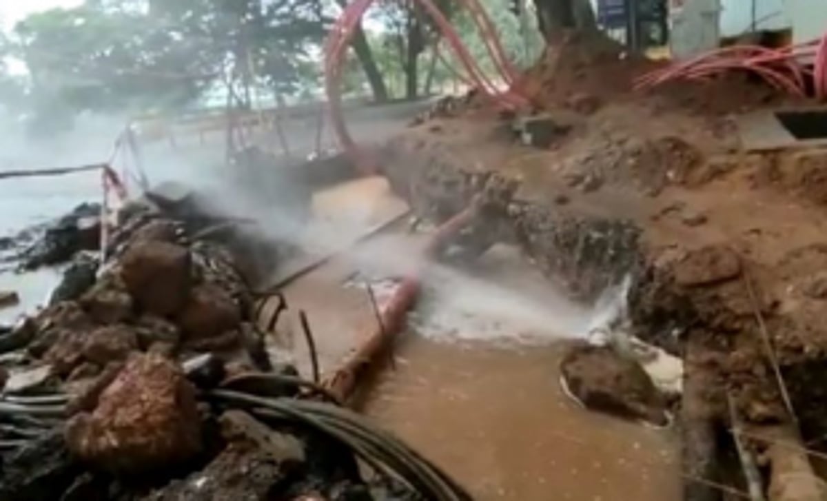 Kavlem water supply: GED workers fill up trenches, stop  digging above pipes