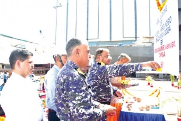 Keel laid for first next generation offshore patrol vessel at Goa Shipyard