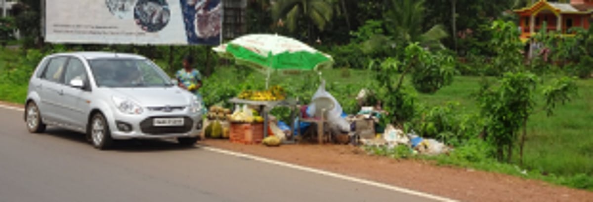 Keep roadside vendors a bit  away from road