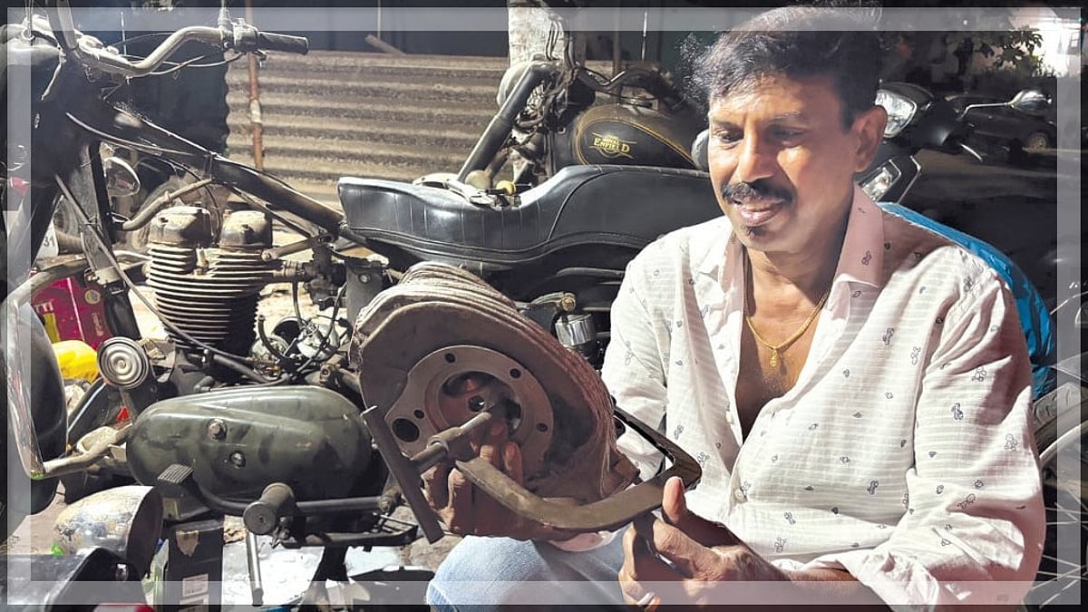 Keeping the thump alive: Panjim’s Carlos Cabral has the magic ‘bullet’ for motorcycle repair