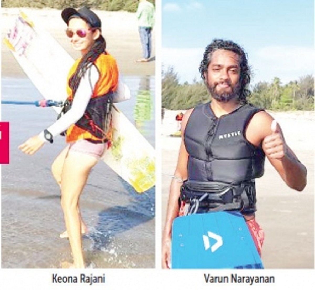 Keona, Varun excel at National Kiteboarding