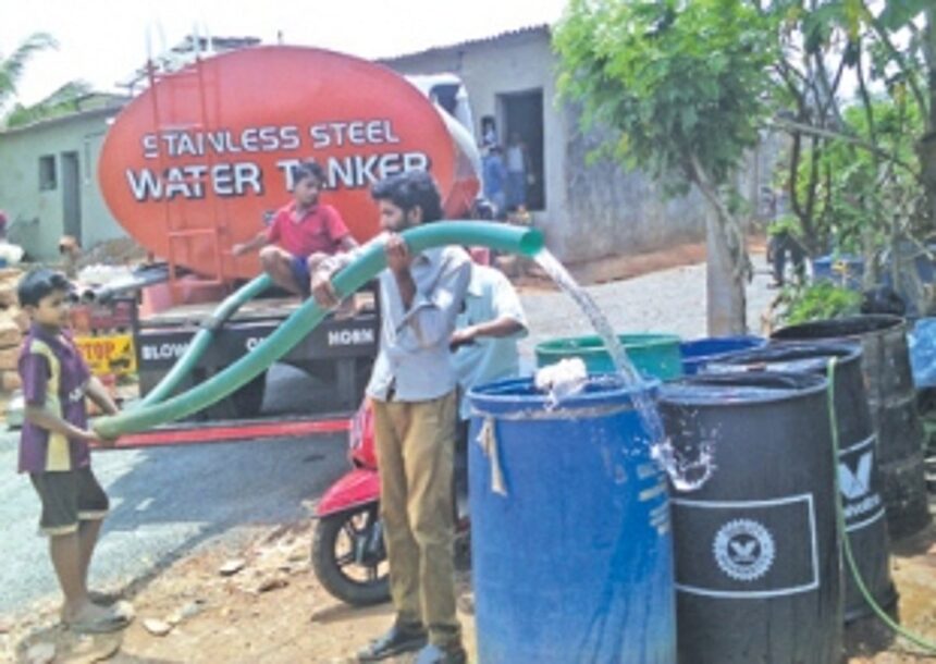 Kerim, Bethora in Ponda face water shortages, rely on tankers