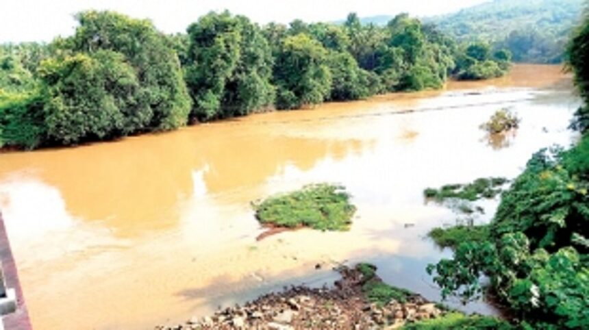 Khandepar River water turns muddy yet again; officials silent