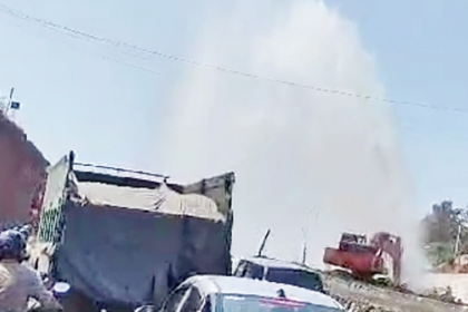 Khandepar locals go thirsty as
pipeline bursts again