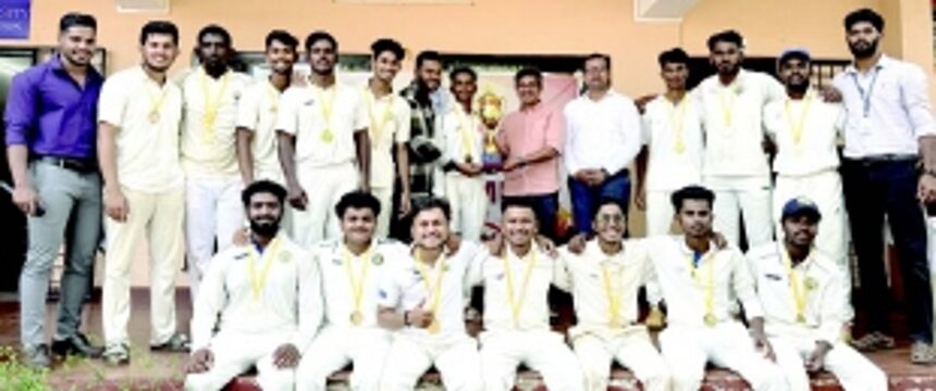Khandola Govt College clinch GU inter-collegiate cricket title 1 Khandola Govt College clinch GU inter-collegiate cricket title
