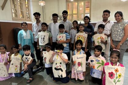 Kids Enthralled with HERALD IN SCHOOL - Chaturthi Workshop at Margao