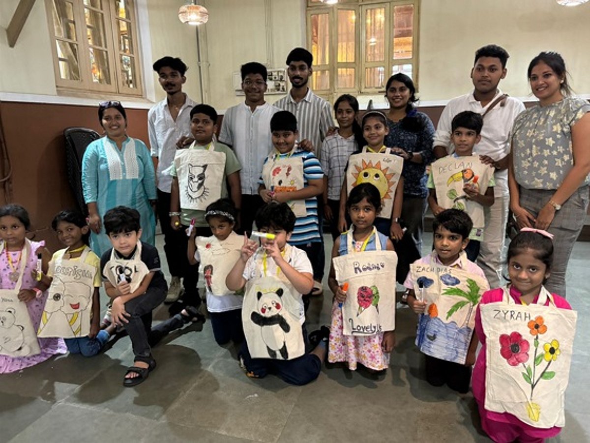 Kids Enthralled with HERALD IN SCHOOL - Chaturthi Workshop at Margao