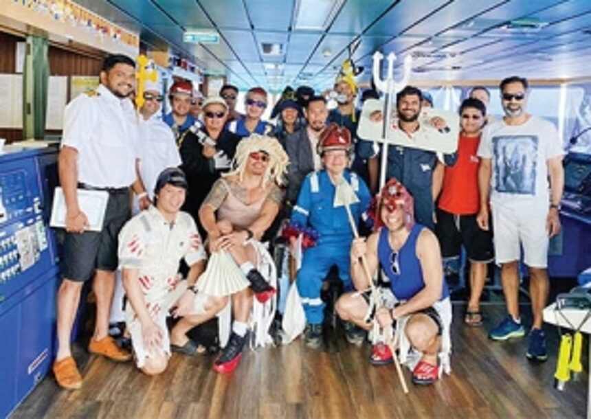King Neptune, not King Momo leads Equator crossing 'carnival', on high seas