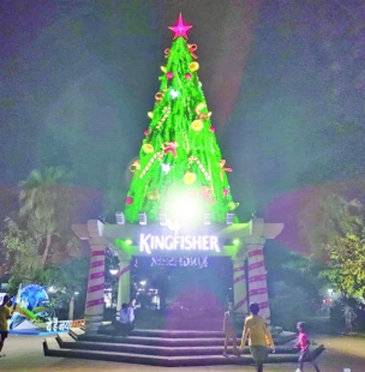 Kingfisher’s majestic 36-feet Christmas Tree illuminates Panjim with festive splendour