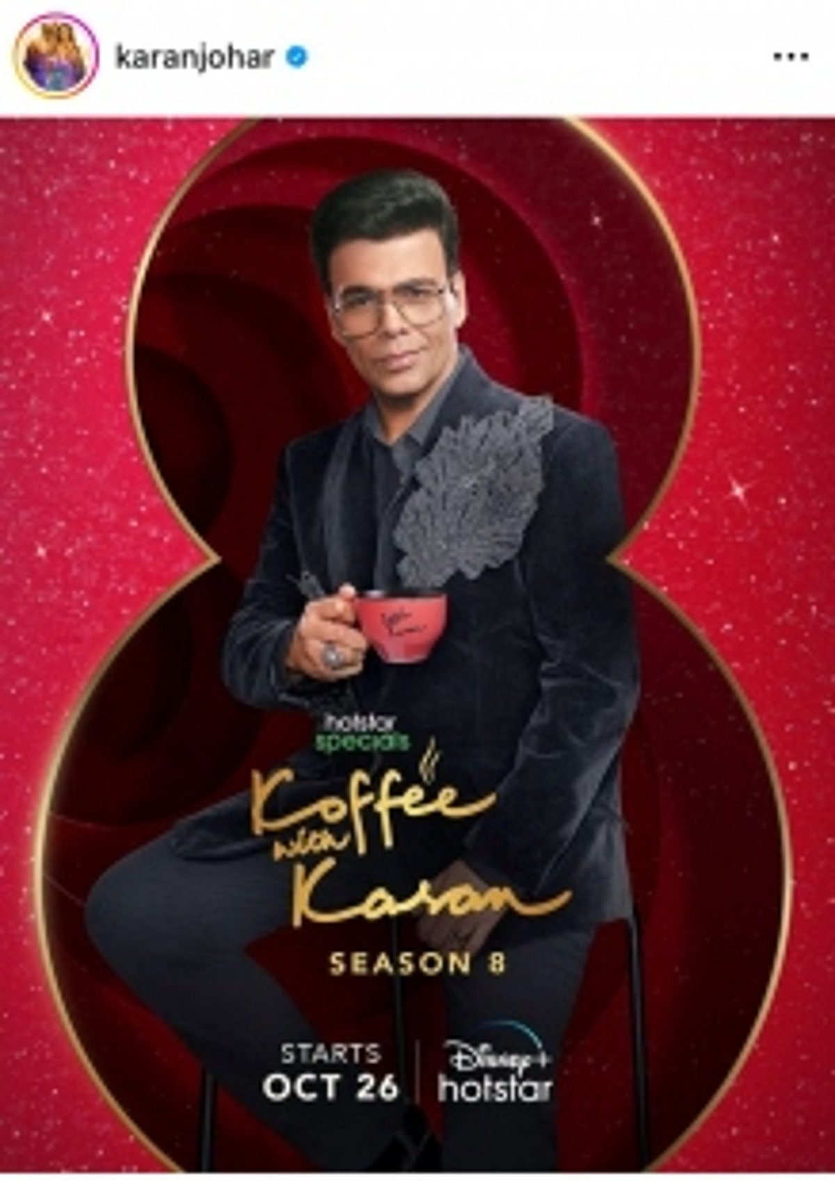 Koffee with Karan Season 8 Returns with Exciting New Set and Celebrity Secrets on October 26!