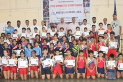 Krishnaraj, Shradha, Kimaya, Aditya excel at State gymnastics c’ship