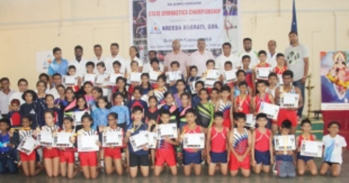 Krishnaraj, Shradha, Kimaya, Aditya excel at State gymnastics c’ship