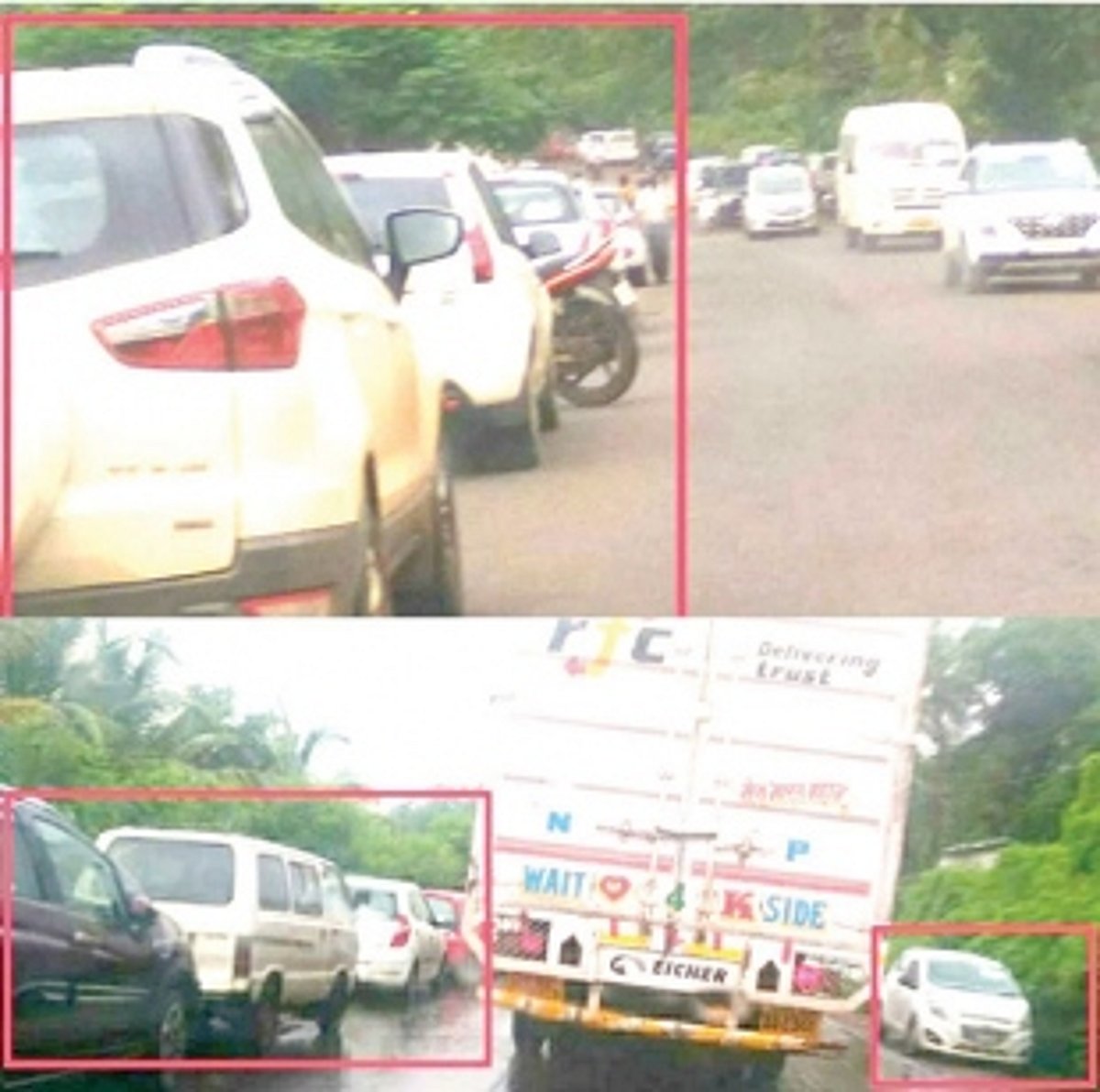 Kundaim Industrial Estate road,  a disaster in waiting!