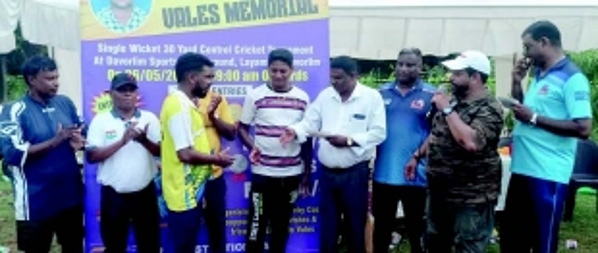 Lalu lifts single wkt 30-yard control cricket trophy