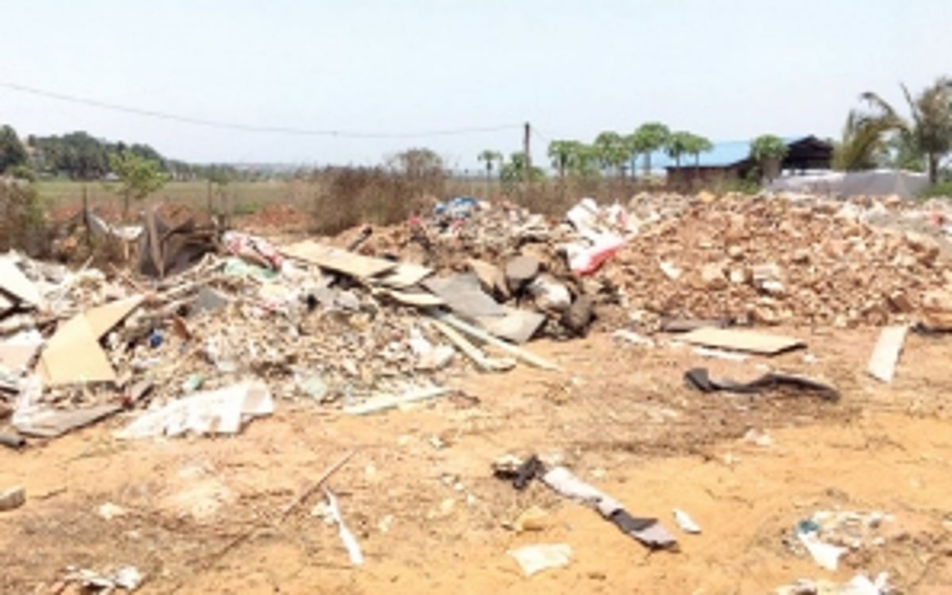 Land filling to cause damage to 30 families in Caisua 1 Land filling to cause damage to 30 families in Caisua