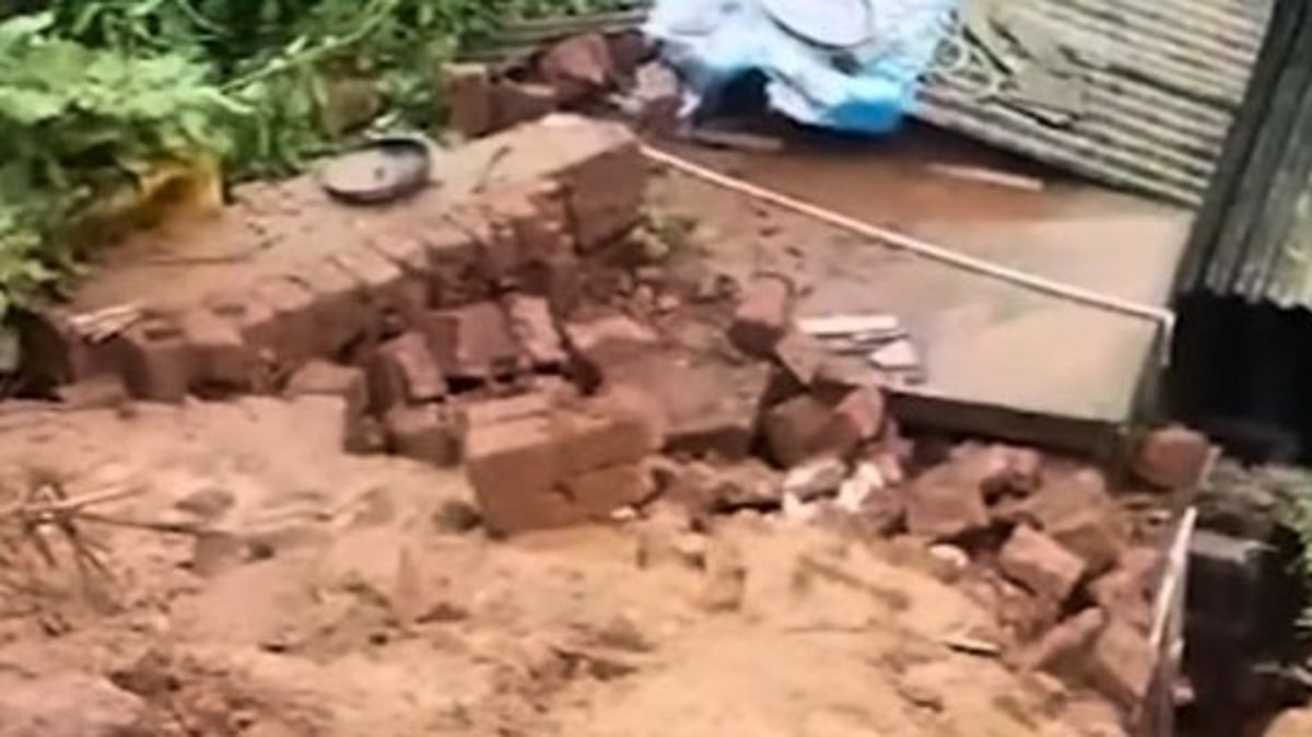 Landslide Strikes Tankiwada-Usgao; Family Safe, Area Still at Risk