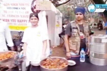 Langar at a Feast: Sikh youth win hearts and tummies serving devotees outside Bom Jesus Basilica
