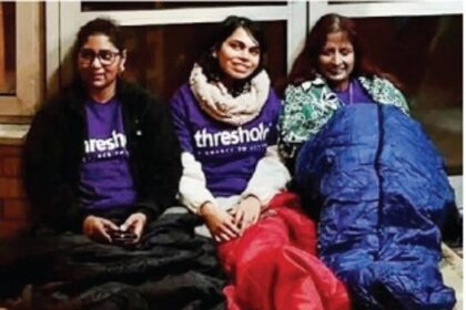 Large hearted Swindon Goans sleep in the cold to raise funds during COVID times