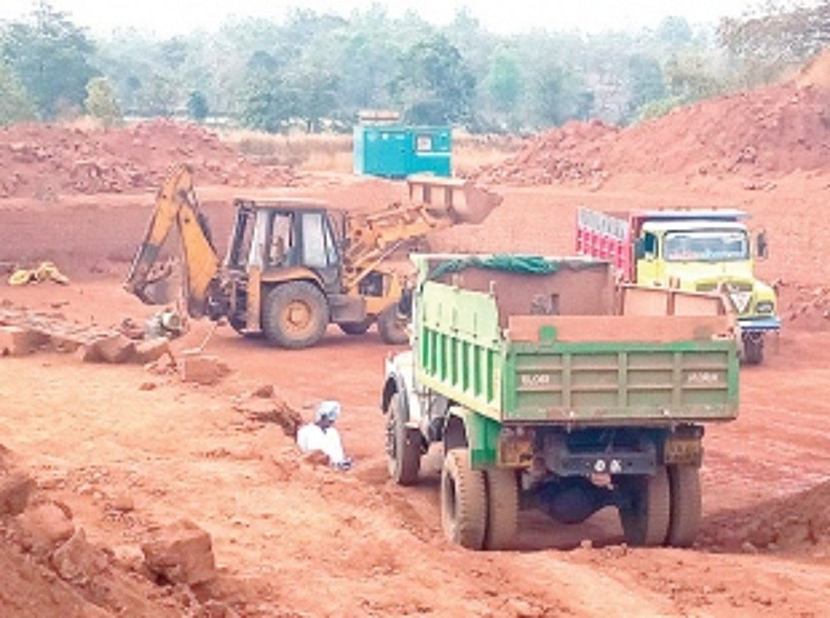 Laterite stone quarry raided