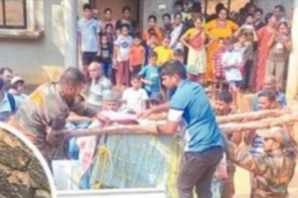 Leopard spends night trapped in well in Sattari, rescued by forest rangers